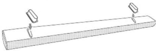 Diagram of a mechanical setup with two blocks and a rod, no text or symbols present