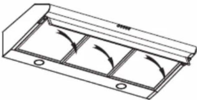 Technical line drawing of a mechanical component with internal flow arrows (no text or symbols)