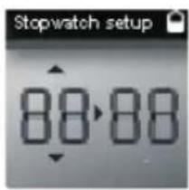 Stopwatch setup 88:88