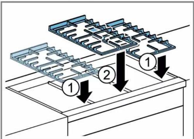 BOSCH HDS8055U - Installation des grilles - 1