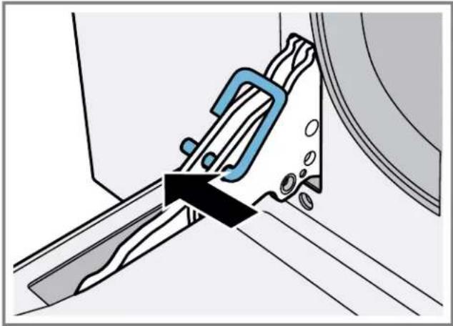 Technical illustration of a mechanical clamp or bracket assembly (no text or symbols present)