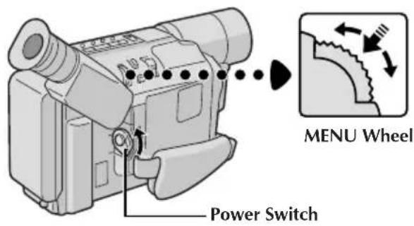 MENU Wheel Power Switch