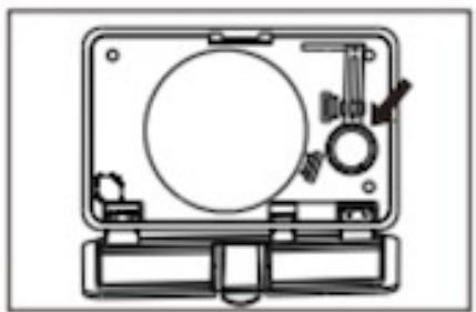 Technical line drawing of a mechanical device with no visible text or symbols