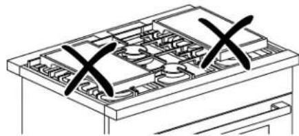 Diagram of a battery pack with two 'X' symbols indicating no text or labels on the compartments (no readable text or symbols)