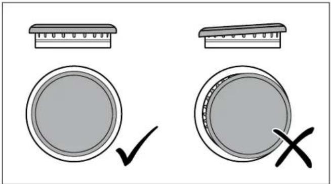 BOSCH HGS8045UC - Positionnement du chapeau et de la base du brûleur - 2