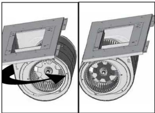 Two mechanical components showing internal gear and housing views, with no visible text or symbols.