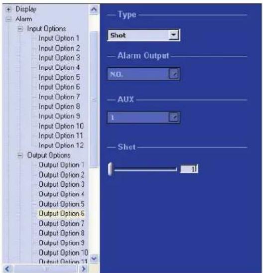 Display Alarm Input Options Input Option 1 Input Option 2 Input Option 3 Input Option 4 Input Option 5 Input Option 6 Input Option 7 Input Option 8 Input Option 9 Input Option 10 Input Option 11 Input Option 12 Output Options Output Option 1 Output Option 2 Output Option 3 Output Option 4 Output Opt…