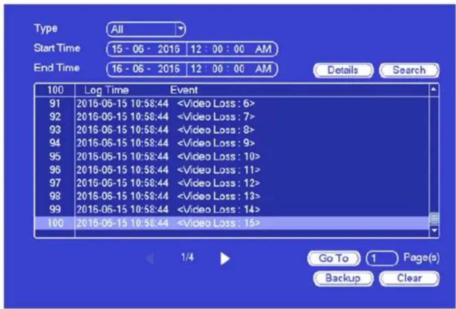 Type All Start Time 15 - 06 - 2016 12 : 00 : 00 AM End Time 16 - 06 - 2016 12 : 00 : 00 AM Details Search 100 Log Time Event 91 2016-06-15 10:58:44 92 2016-06-15 10:58:44 93 2016-06-15 10:58:44 94 2016-06-15 10:58:44 95 2016-06-15 10:58:44 96 2016-06-15 10:58:44 97 2016-06-15 10:58:44 98 2016-06-15…