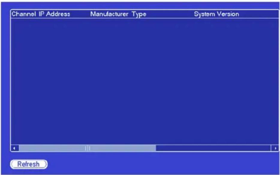 Channel IP Address Manufacturer Type System Version Refresh