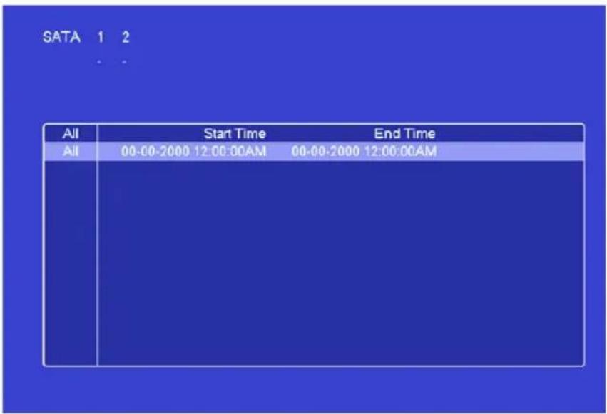 SATA 1 2 All Start Time End Time All 00-00-2000 12:00:00AM 00-00-2000 12:00:00AM
