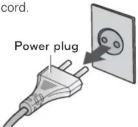 cord. Power plug