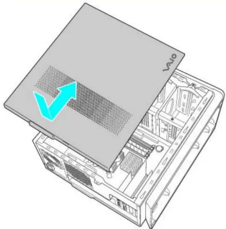 Illustration of a computer motherboard showing internal components and a blue upward arrow indicating growth (no text or symbols)