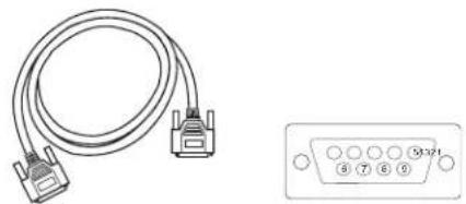 Line drawing of a cable with two connectors and an external indicator (no text or symbols)