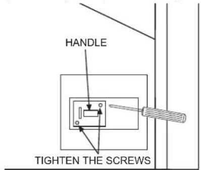 HANDLE TIGHTEN THE SCREWS