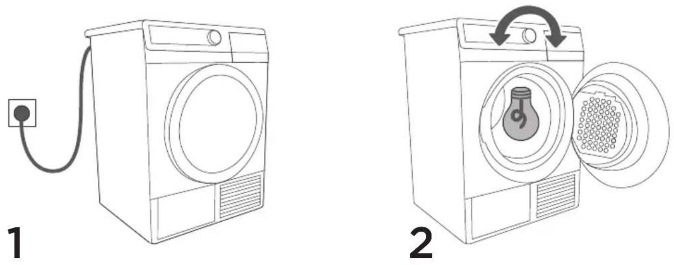 GORENJE D754BJB - SWITCHING ON THE DRYER - 1