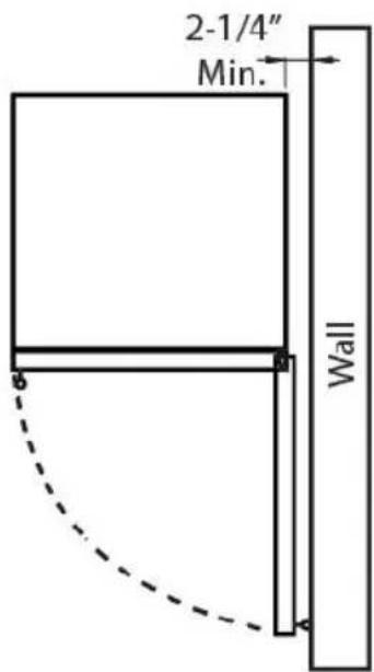 2-1/4" Min. Wall