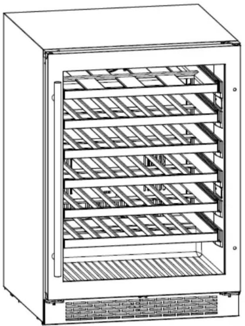 Technical line drawing of a multi-tiered indoor storage unit with gridded shelves and vented top (no text or symbols)