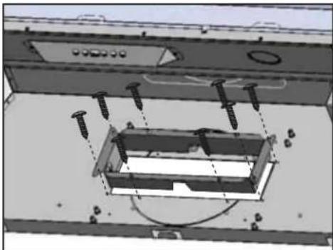 3D mechanical assembly diagram showing a component with bolts and mounting holes (no text or symbols)
