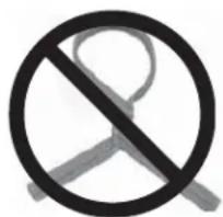 Prohibition sign with a diagonal line crossing through the circle, no text or symbols present.