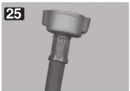 Close-up of a mechanical component with a cylindrical shaft and flange (no visible text or symbols)