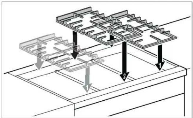 BOSCH HDS8645U - Installation des grilles - 1