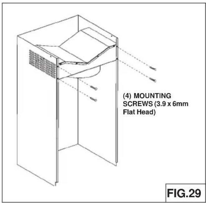 (4) MOUNTING SCREWS (3.9 x 6mm Flat Head) FIG.29