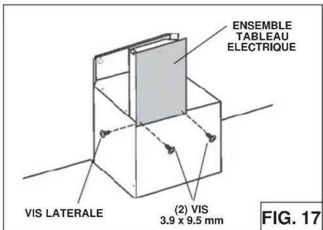 ENSEMBLE TABLEAU ELECTRIQUE VIS LATERALE (2) VIS 3.9 x 9.5 mm FIG. 17