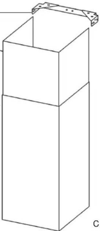 Line drawing of a stacked rectangular box with mounting brackets (no text or symbols)