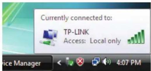 Currently connected to: TP-LINK Access: Local only 4:07 PM