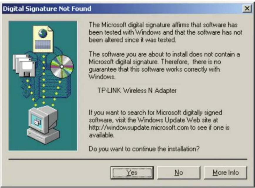 Digital Signature Not Found The Microsoft digital signature affirms that software has been tested with Windows and that the software has not been altered since it was tested. The software you are about to install does not contain a Microsoft digital signature. Therefore, there is no guarantee that t…