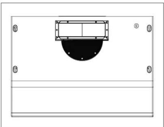 Zephyr AK2500BB - Conduit vertical rectangulaire de de 3-1/4"x10" - 3