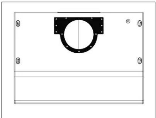 Zephyr AK2500BB - Conduit vertical rectangulaire de de 3-1/4"x10" - 1