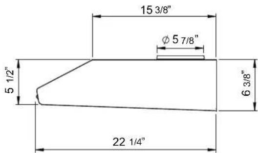 15 3/8" Ø 5 7/8" 5 1/2" 6 3/8" 22 1/4"