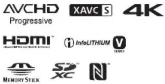 AVCHD XAVC S 4K Progressive HDMI InfoLITHIUM V MEMORY STICK XC N