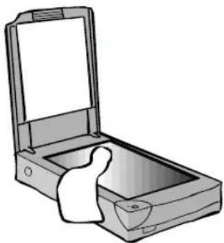 Line drawing of an open rectangular device with a small protrusion inside, resembling a lamp or container (no text or symbols)