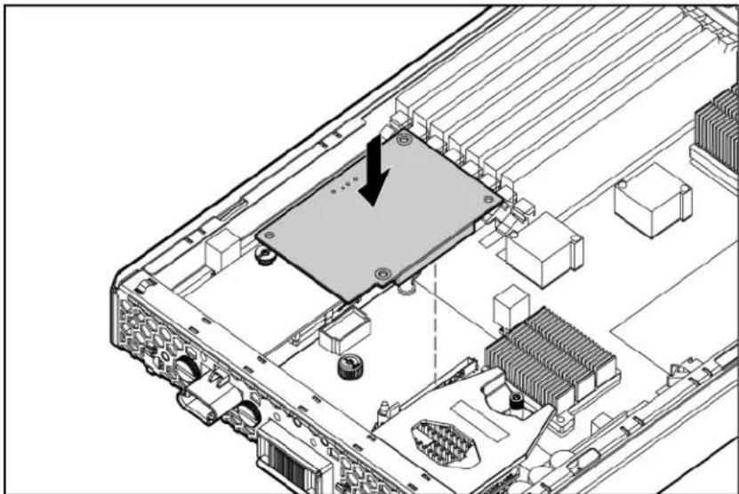 Technical diagram of an electronic device showing internal components and a highlighted central area (no text or symbols present)