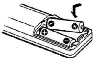 Diagram of a battery holder with two batteries and an arrow indicating rotation (no text or symbols)