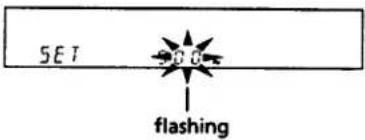 SET 208 flashing