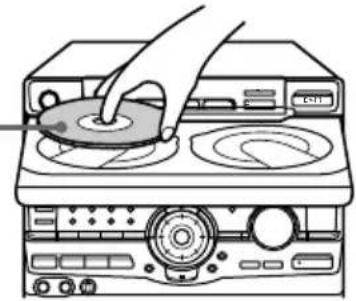 Illustration of a hand using a power switch to clean or restore a CD or DVD (no text or symbols visible)