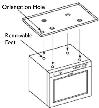 Orientation Hole Removable Feet