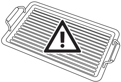 SMEG P372XGHL - Begrensninger for bruk av grillpanner - 1