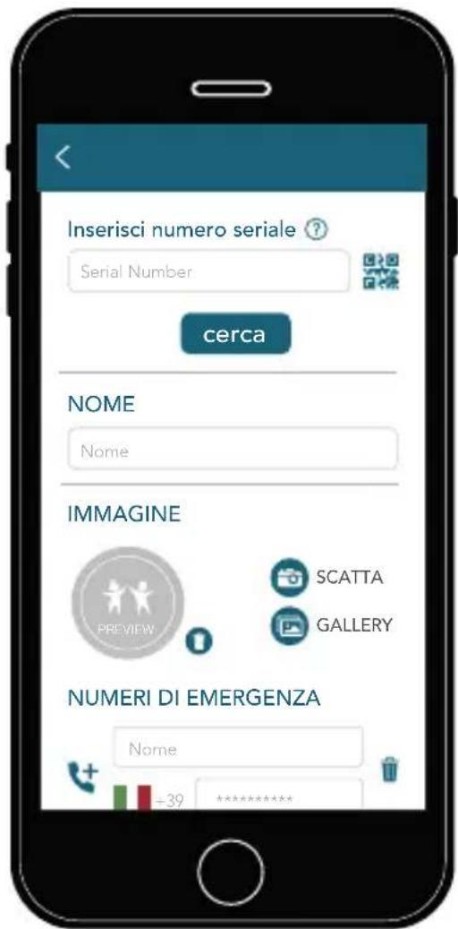 Inserisci numero seriale ? Serial Number cerca NOME Nome IMMAGINE PREVIEW SCATTA GALLERY NUMERI DI EMERGENZA Nome -39 *******