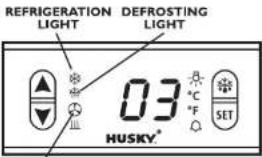 REFRIGERATION DEFROSTING LIGHT LIGHT 03 °C HUSKY® °F SET