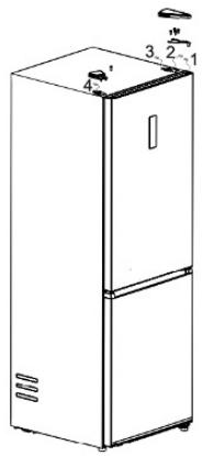 CECOTEC Bolero Coolmarket Combi 409 Glass E - ضبط درجة الحرارة وظيفة حجرة التجميد - 16
