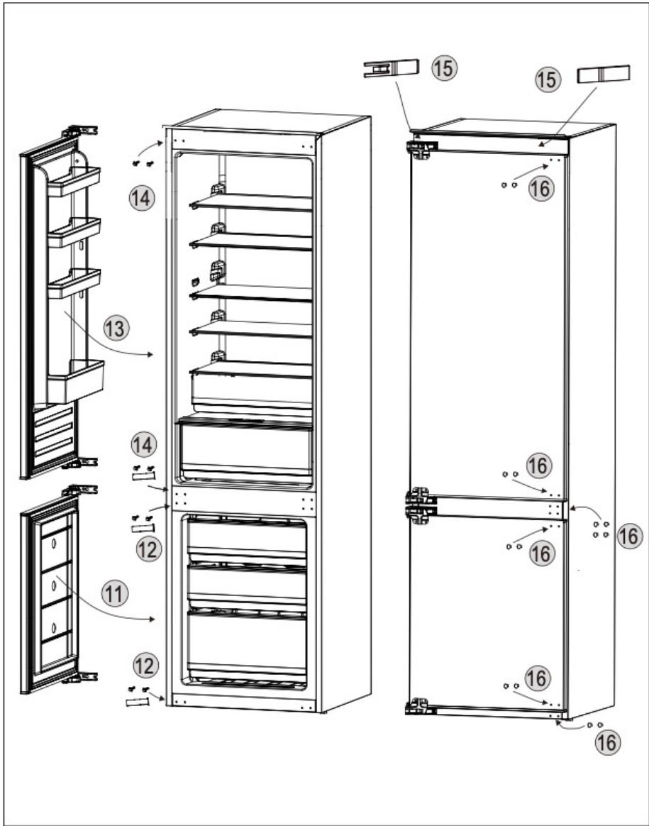 CECOTEC Bolero Coolmarket Combi Bi D Flw 341 E - PECES I COMPONENTS - 9