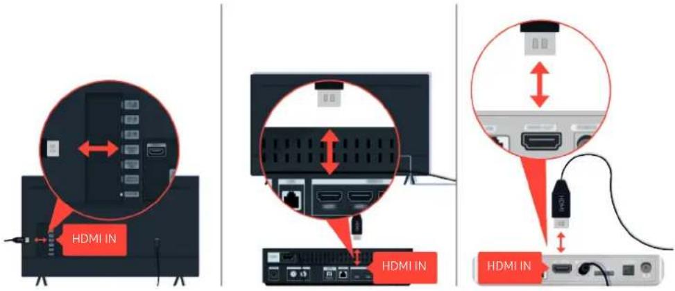 HDMI IN HDMI IN HDMI IN