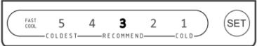 CECOTEC Bolero Coolmarket Combi Origin 231 Nf E - Temperatureinstellung des Gefrierfachs - 3