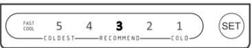 CECOTEC Bolero Coolmarket Combi Origin 231 Nf E - Réglage de la température du compartiment congélateur - 3