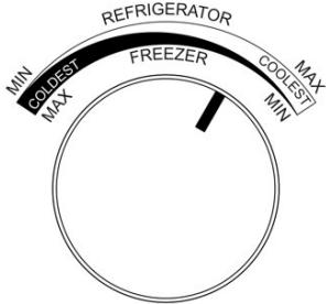 CECOTEC Bolero Coolmarket Combi Origin 231 Nf E - Ustawienie temperatury w zamrażarce - 2