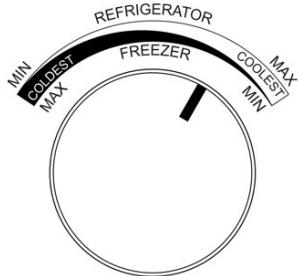 CECOTEC Bolero Coolmarket Combi Origin 231 Nf E - Ajuste de la temperatura del congelador - 2